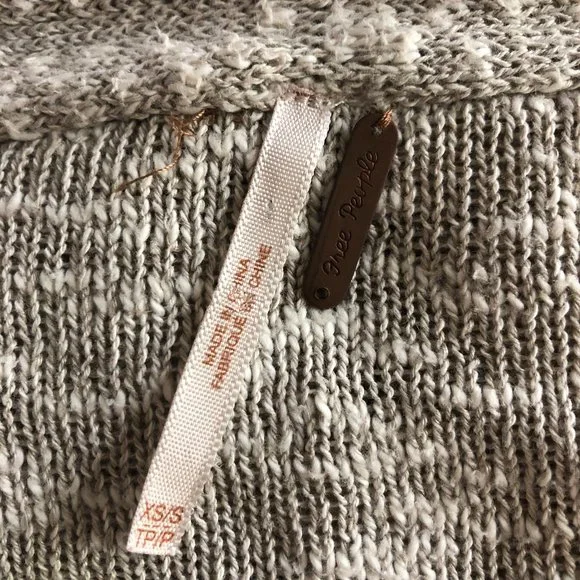 Free People Cardigan Sweater Open Front Kimono Slv - Picture 5 of 5